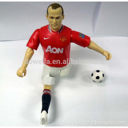 Custom football action figure in professional plastic OEM toy factory